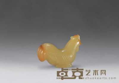 宋 黄玉鸡 长4.3cm